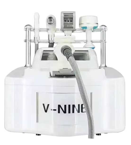 V Nine aparat 5 în 1 – specificatii tehnice vacuum radiofrecvență cavitație LED role mecanice