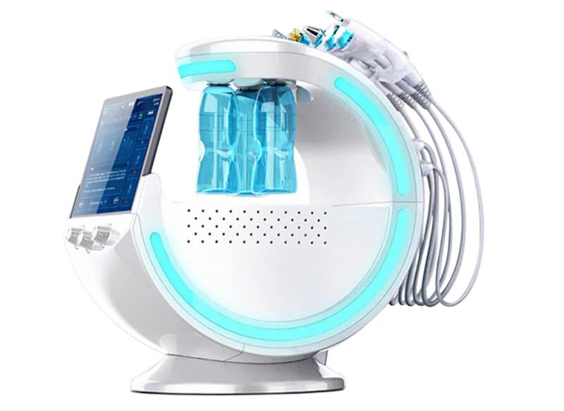 Ice Blue Combină Facială 7in1 – prezentare tehnologii integrate skin analyzer și hydrodermabraziune