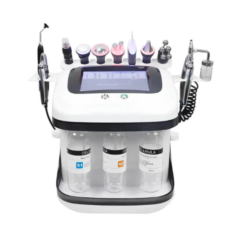 Aqua Combina Facială 10 în 1 – aparat profesional curățare și hidratare ten
