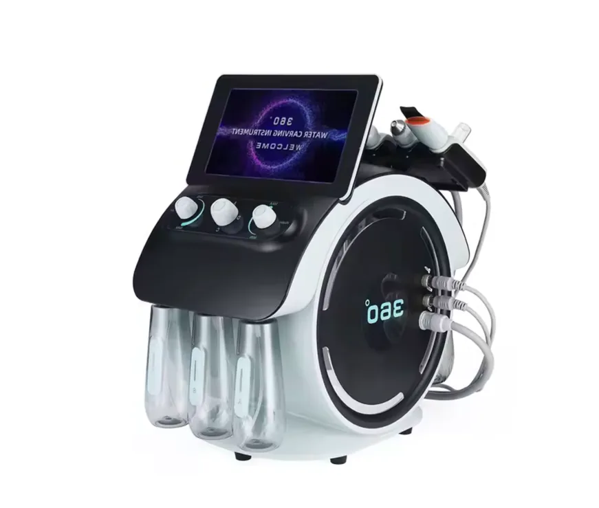 Combina facială 6 în 1 cu skin analyser – curățare profesională și vizualizare HD