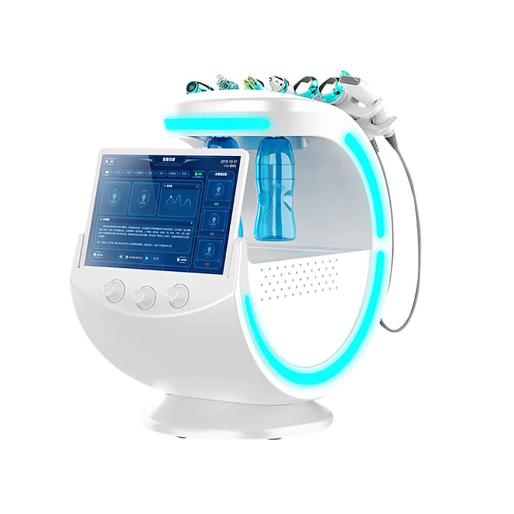 Ice Blue – combina faciala 7in1 cu skin analyser pentru diagnostic ten